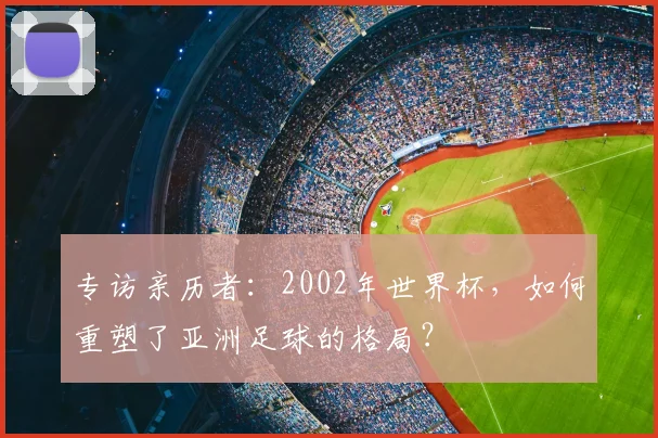 专访亲历者：2002年世界杯，如何重塑了亚洲足球的格局？